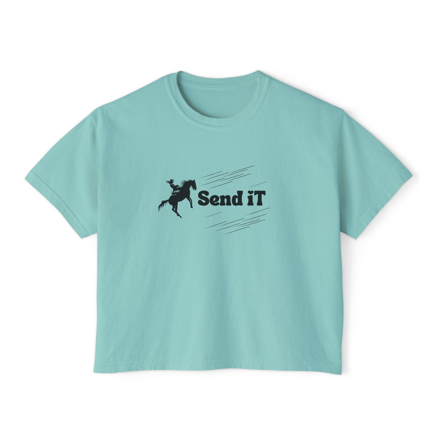 Cowgirl Send It Boxy Tee