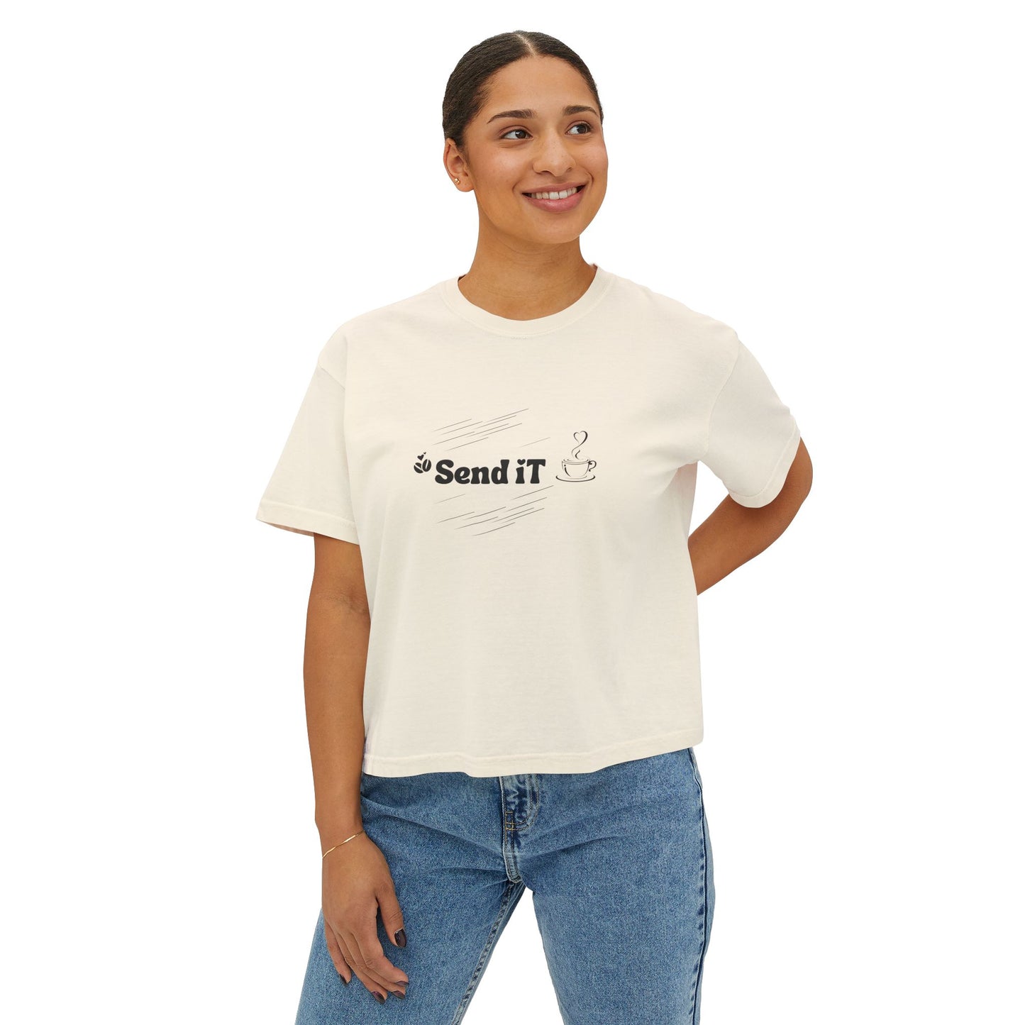 Busy Mom Send It Boxy Tee