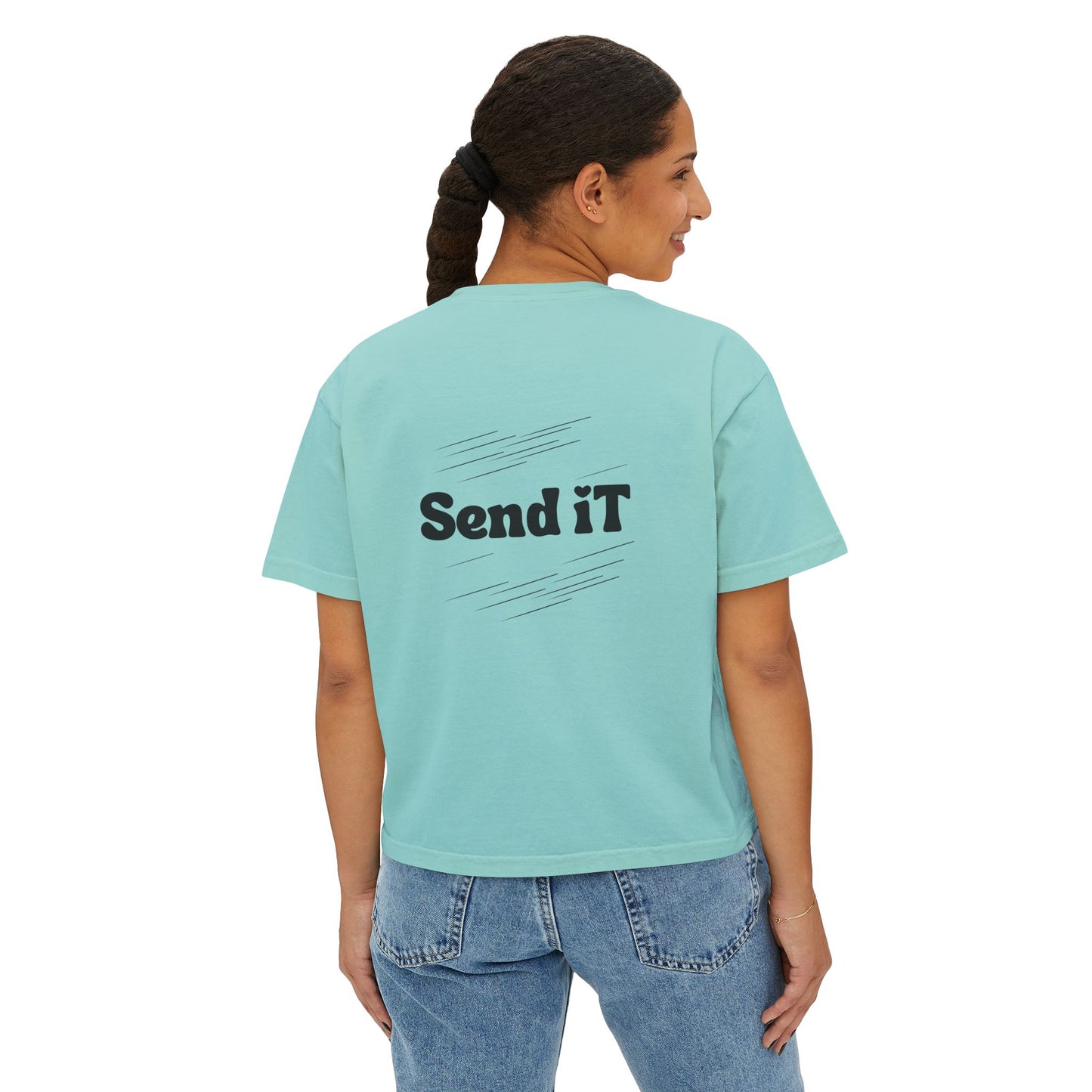 Cowgirl Send It Boxy Tee
