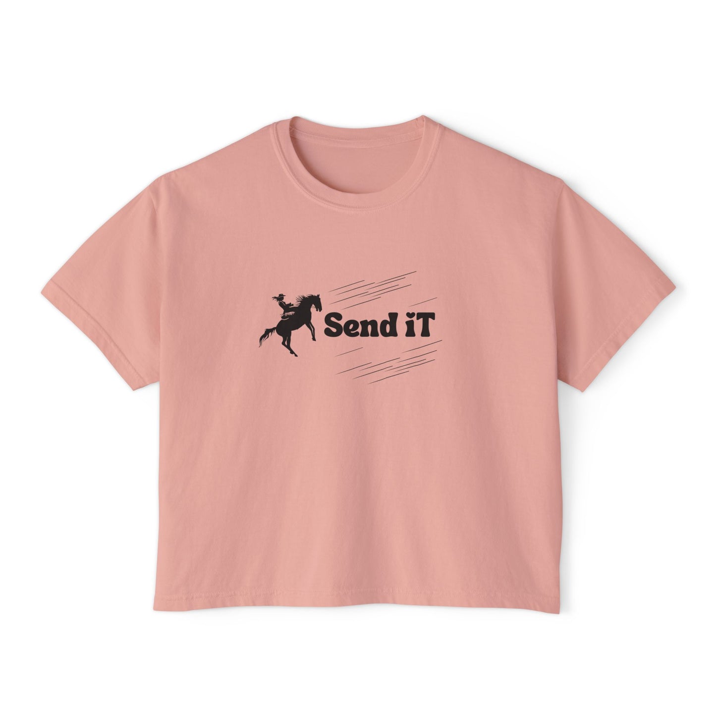 Cowgirl Send It Boxy Tee