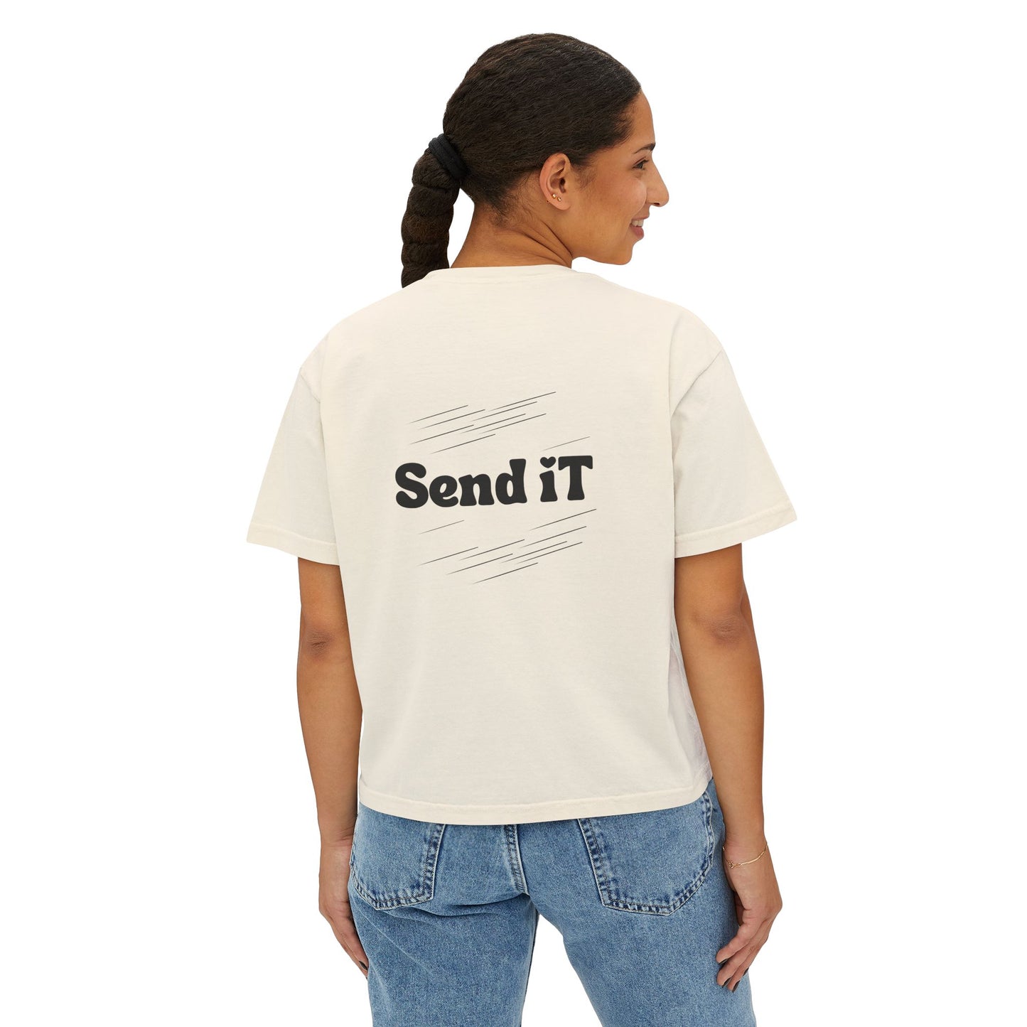Cowgirl Send It Boxy Tee