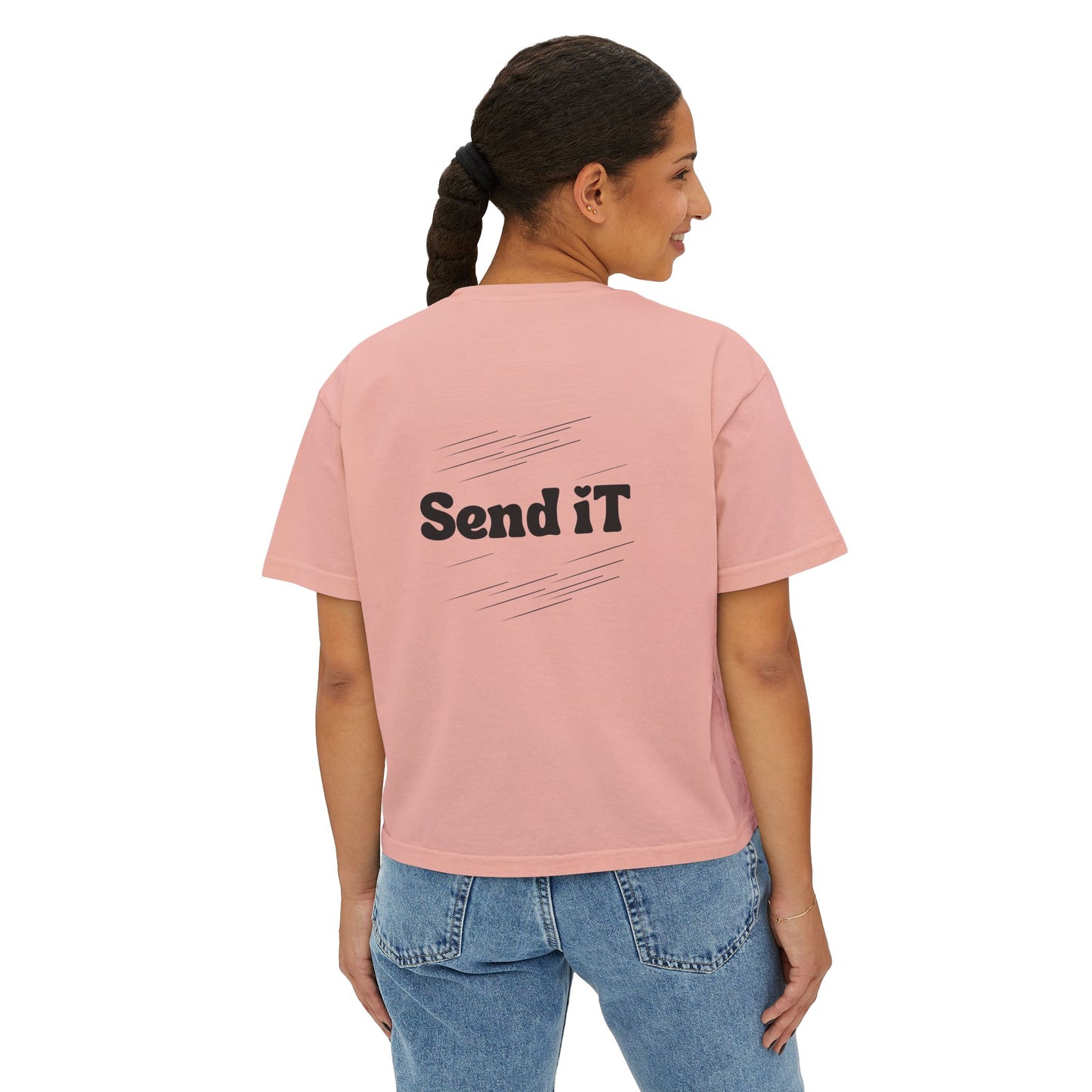 Cowgirl Send It Boxy Tee