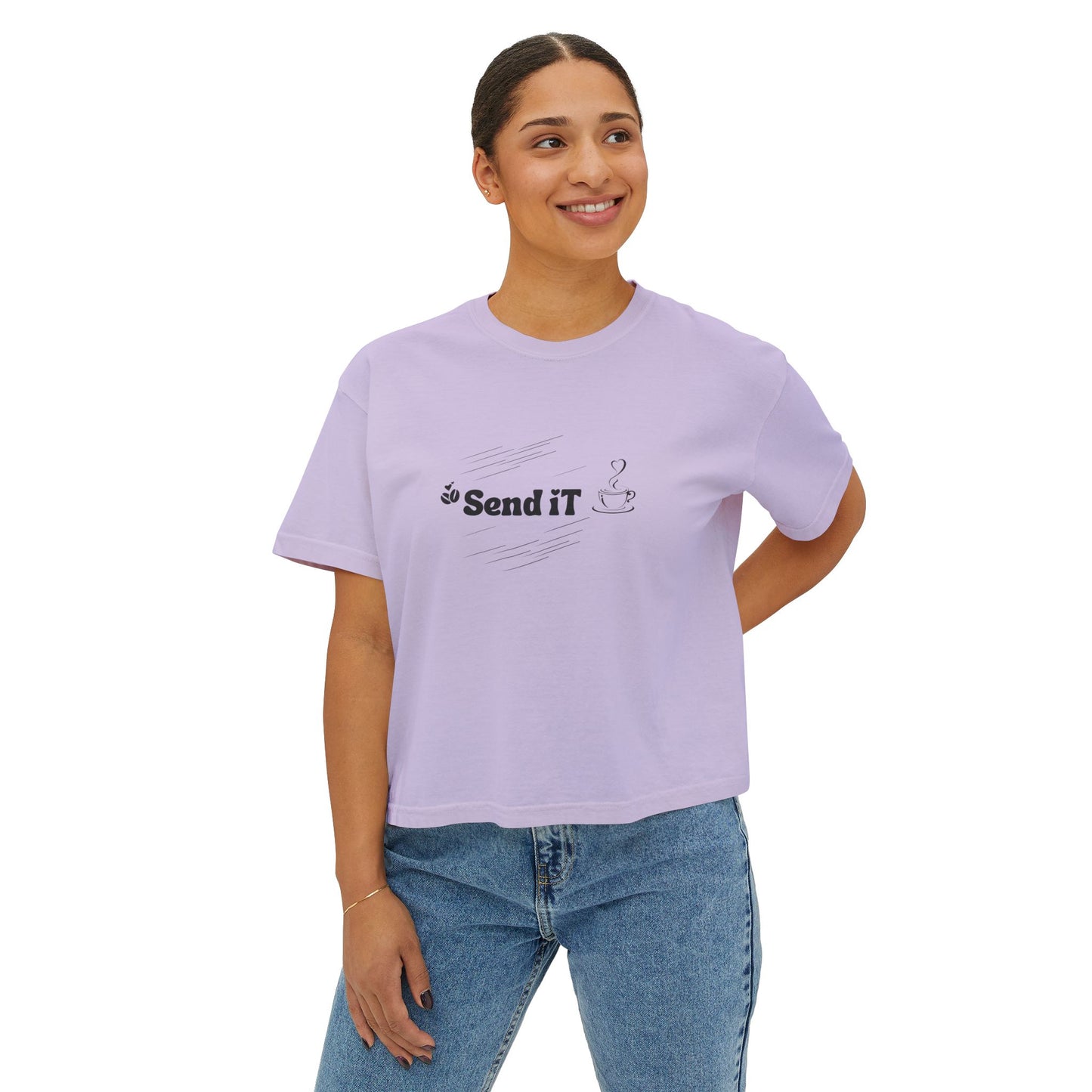 Busy Mom Send It Boxy Tee