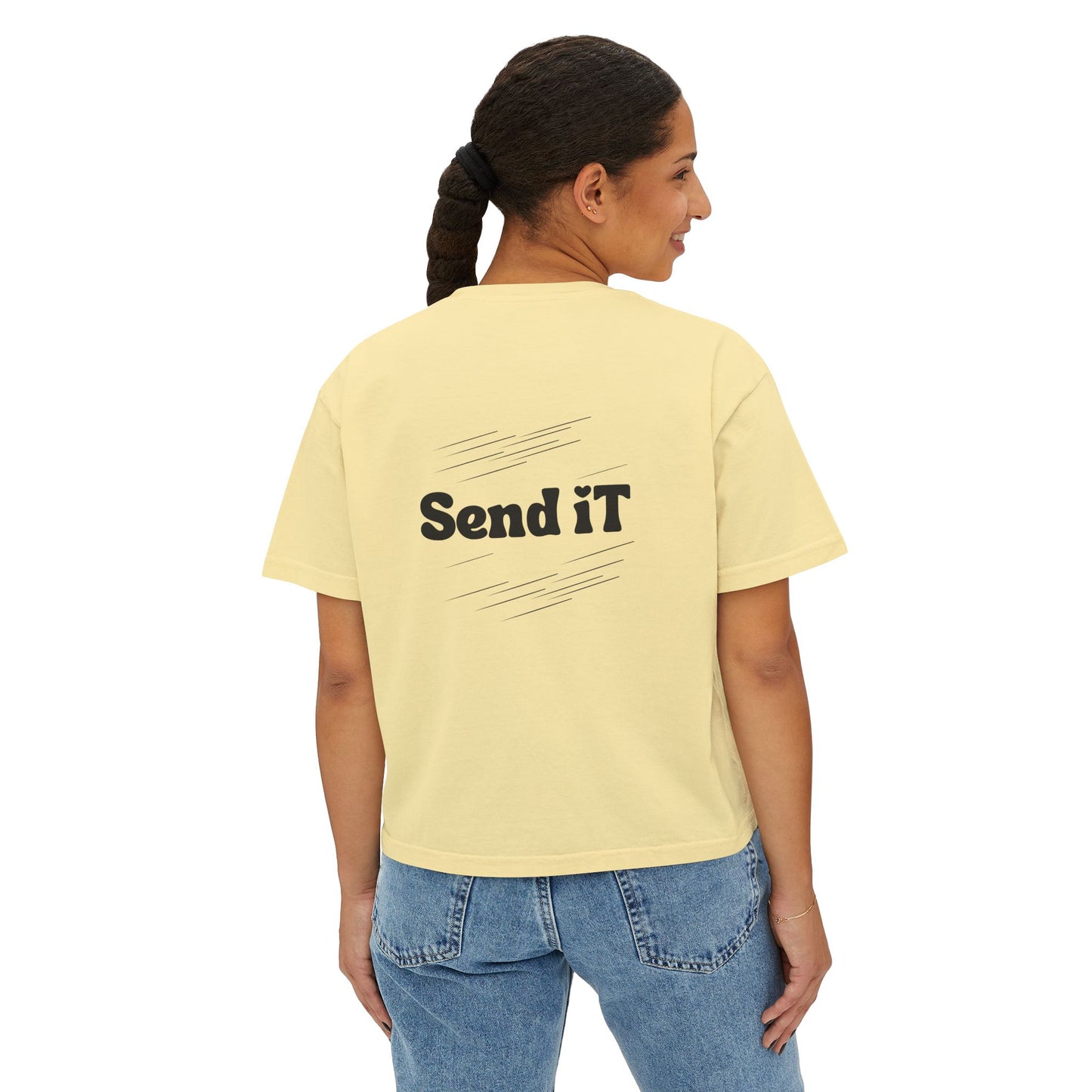 Cowgirl Send It Boxy Tee